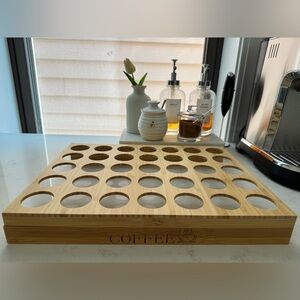 Bamboo K-Cup Holder